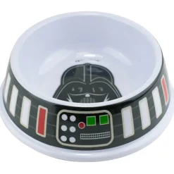 Single Melamine Pet Bowl - 7.5 (16oz) - Star Wars Darth Vader + Utility Belt Bounding Black Gray Multi Color