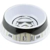 Single Melamine Pet Bowl - 7.5 (16oz) - Star Wars Stormtrooper Helmet + Utility Belt Bounding White Black Grays