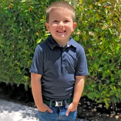 Slytherin Crest Full Color Seatbelt Belt - Harry Potter SLYTHERIN & Crest Green/Black Webbing