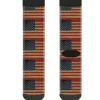 Sock Pair - Polyester - American Flag Weathered - CREW