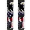 Sock Pair - Polyester - Flying Eagle American Flag - CREW
