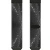 Sock Pair - Polyester - Galaxy Arch Black Gray White - CREW