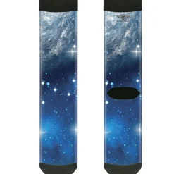 Sock Pair - Polyester - Galaxy Blues/Blues - CREW