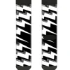 Sock Pair - Polyester - Lightning Bolts Sketch Black White - CREW