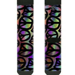 Sock Pair - Polyester - Peace Psychedelic - CREW