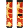 Sock Pair - Polyester - Pepperoni Pizza Vivid - CREW