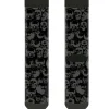 Sock Pair - Polyester - Skull Pile Black Gray - CREW