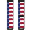 Sock Pair - Polyester - Texas Flag Painting - CREW