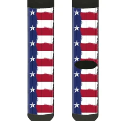 Sock Pair - Polyester - Texas Flag Painting - CREW