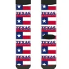 Sock Pair - Polyester - Texas Flag TEXAS - CREW