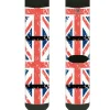 Sock Pair - Polyester - United Kingdom Flags Weathered - CREW