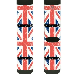 Sock Pair - Polyester - United Kingdom Flags Weathered - CREW