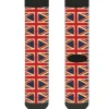 Sock Pair - Polyester - United Kingdom Flag Continuous Vintage - CREW