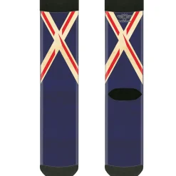 Sock Pair - Polyester - Vintage United Kingdom Flags - CREW