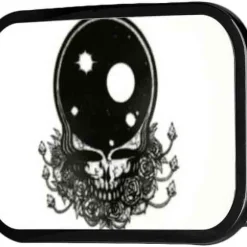 Space Your Face FCG White/Black - Black Rock Star Buckle