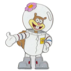 SpongeBob SquarePants Blind Box Glitter Enamel Pin Series - Mystery Character SpongeBob, Sandy, Patrick, Gary, Squidward, Mermaidman, Barnacle Boy or Mrs Puff