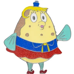 SpongeBob SquarePants Blind Box Glitter Enamel Pin Series - Mystery Character SpongeBob, Sandy, Patrick, Gary, Squidward, Mermaidman, Barnacle Boy or Mrs Puff