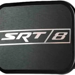 SRT-8 Logo Framed Reverse Brushed - Black Rock Star Buckle
