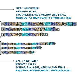 Star Wars Boba Fett Helmet Logo Full Color Black/White Seatbelt Buckle Collar - Boba Fett BOBA LIVES Graffiti Stacked Multi Color