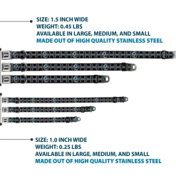 STAR WARS Logo Full Color Black/White Seatbelt Buckle Collar - Star Wars Death Star and TIE Fighters Black/Gray