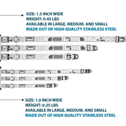 Star Wars Stormtrooper Face Full Color White/Black/Grays Seatbelt Buckle Collar - Star Wars Stormtroopers Utility Belt2 Bounding White/Grays/Black