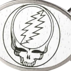 Steal Your Face GW White - Matte Oval Rock Star Buckle