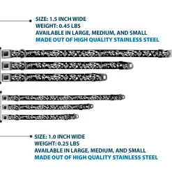 Superman Black Silver Seatbelt Buckle Collar - Superman Shield Splatter Black/White