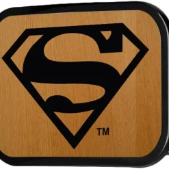 Superman Logo Reversed GW Black - Matte Rock Star Buckle