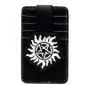 Supernatural Vegan Leather Wallet, ID Card Holder, Winchester Pentagram Black, 3.0" x 5.0"