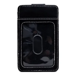 Supernatural Vegan Leather Wallet, ID Card Holder, Winchester Pentagram Black, 3.0" x 5.0"