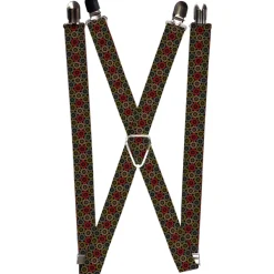 Suspenders - 1.0" - Aboriginal Black/Cream/Multi Color