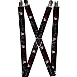 Suspenders - 1.0" - Angry Girl/Mad As Hell/You Make Me Sick
