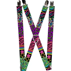 Suspenders - 1.0" - Animal Skins & Stripes 2
