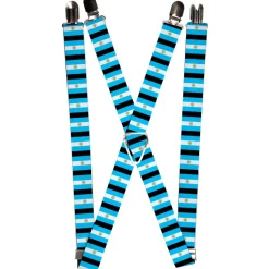 Suspenders - 1.0" - Argentina Flags