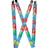 Suspenders - 1.0" - Ariel, Flounder & Sebastian Sparkles Blue