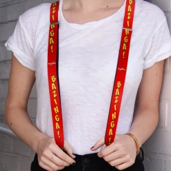 Suspenders - 1.0" - BAZINGA! Red Gold