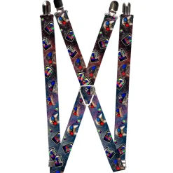 Suspenders - 1.0" - 3-D TV Cats in Space