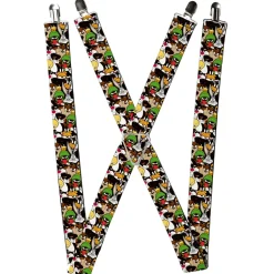 Suspenders - 1.5" - Looney Tunes 6-Character Stacked Collage3