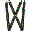 Suspenders - 1.5" - Paw Print Black/Multi Color