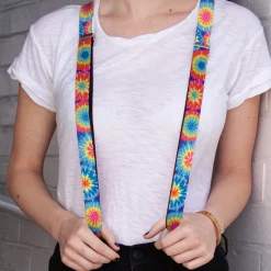 Suspenders - 1.0" - 70's Tie Dye