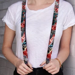 Suspenders - 1.0" - 5-Suicide Squad Villains Group Reds