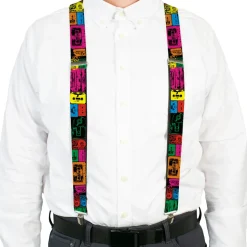 Suspenders - 1.5" - Tapes Multi Neon