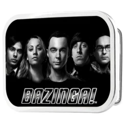 The Big Bang Theory Group/BAZINGA FCG Black/White - Black Rock Star Buckle