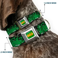 THE HULK Seatbelt Buckle Collar - The Hulk Stacked
