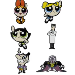 The Powerpuff Girls Mystery Enamel Pin Blind Box Series, Blossom, Bubbles, Buttercup, Professor Utonium, Mojo Jojo, or Mayor of Townsville