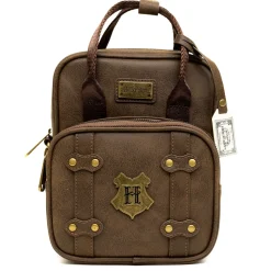 The Wizarding World of Harry Potter Bag, Cross Body, Harry Potter Hogwarts School of Witchcraft and Wizardry Brown, Vegan Leather