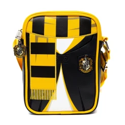 The Wizarding World of Harry Potter Bag, Cross Body, Harry Potter Hogwarts School Hufflepuff Uniform Embroidered, Vegan Leather