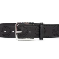 Vegan Leather Belt - Nightmare Before Christmas Jack Expression Embossed