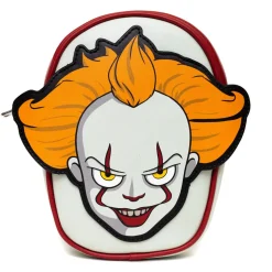 Warner Bros. Horror Movies Bag, Cross Body, It Pennywise Smiling Face Applique, Vegan Leather