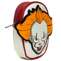 Warner Bros. Horror Movies Bag, Cross Body, It Pennywise Smiling Face Applique, Vegan Leather